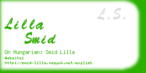 lilla smid business card